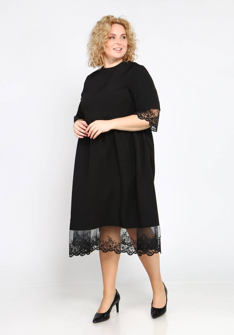 Платье с рукавами-колокольчик шир.  750, рис. 5