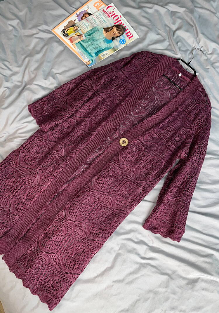 Кардиган Ажурное мгновение Resale шир.  750, рис. 2