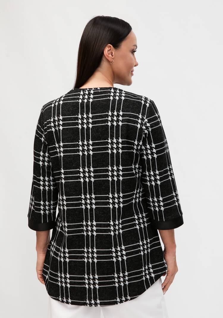 Блуза с кожаными вставками шир.  750, рис. 3