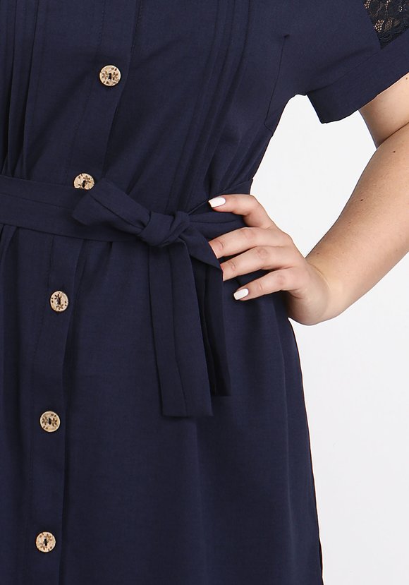 Туника с кружевом шир.  580, рис. 8