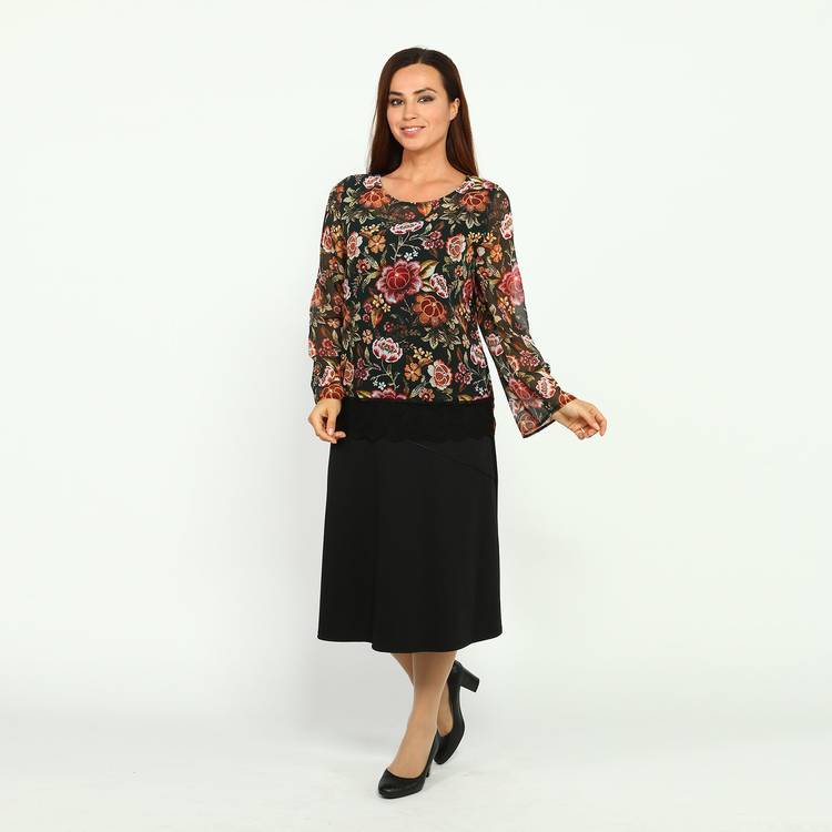 Юбка-трапеция на резинке шир.  750, рис. 4