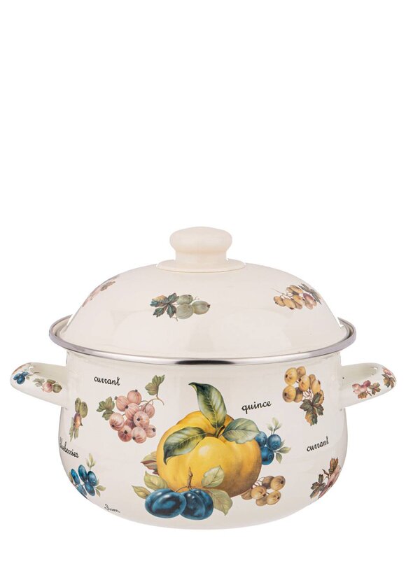 Эмалированная кастрюля с крышкой шир.  580, рис. 16