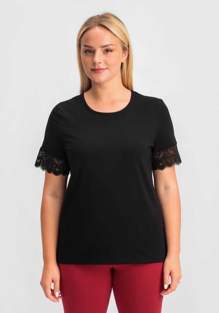 Футболка с кружевными рукавами Аманда шир.  750, рис. 13