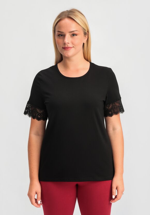 Футболка с кружевными рукавами Аманда шир.  580, рис. 13