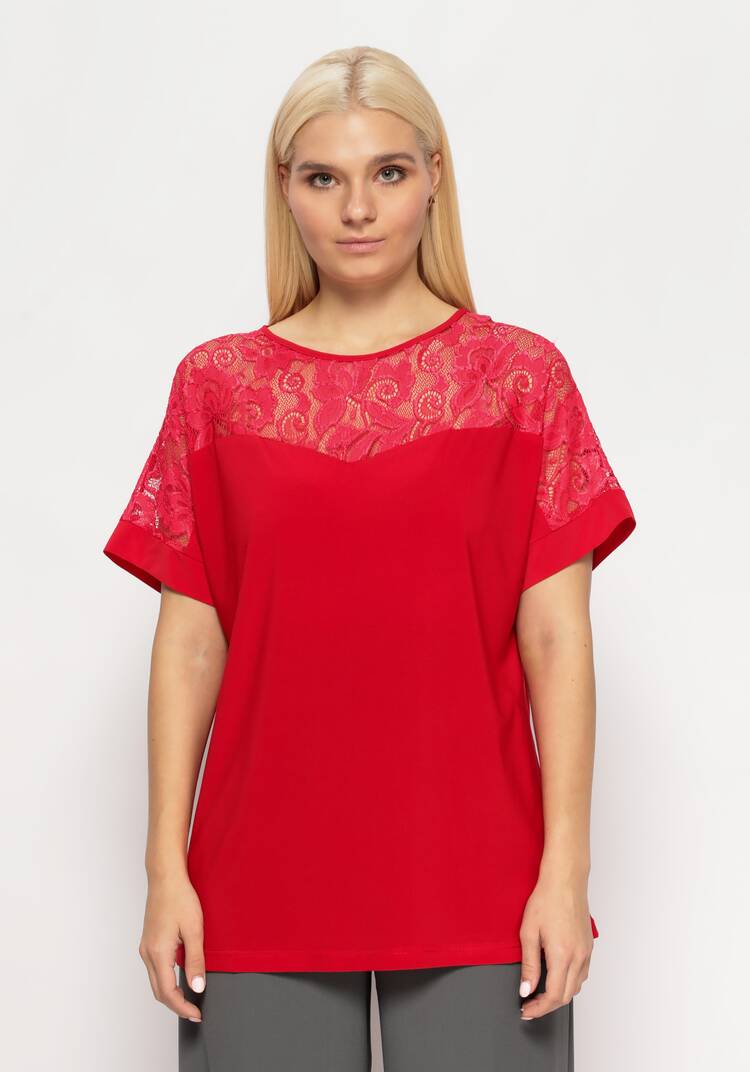 Блуза   с  кружевом шир.  750, рис. 15