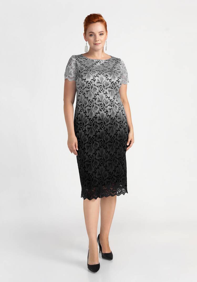 Платье из кружевного полотна Ванда шир.  750, рис. 5