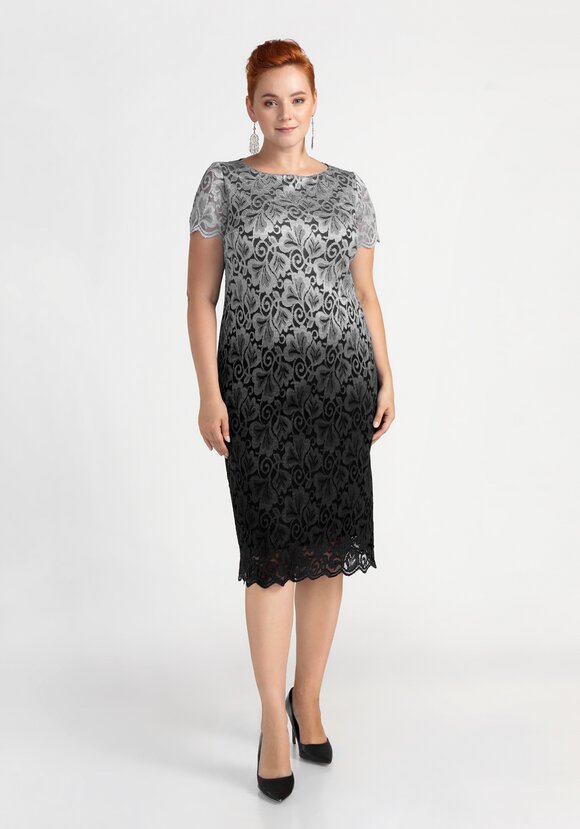 Платье из кружевного полотна Ванда шир.  580, рис. 5