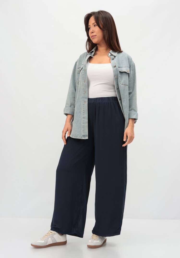 Брюки с резинкой на талии прямые шир.  750, рис. 23