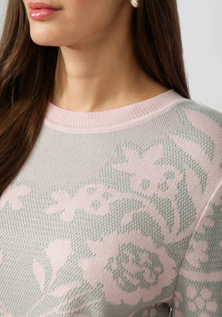 Джемпер женский с жаккардовым рисунком шир.  750, рис. 19