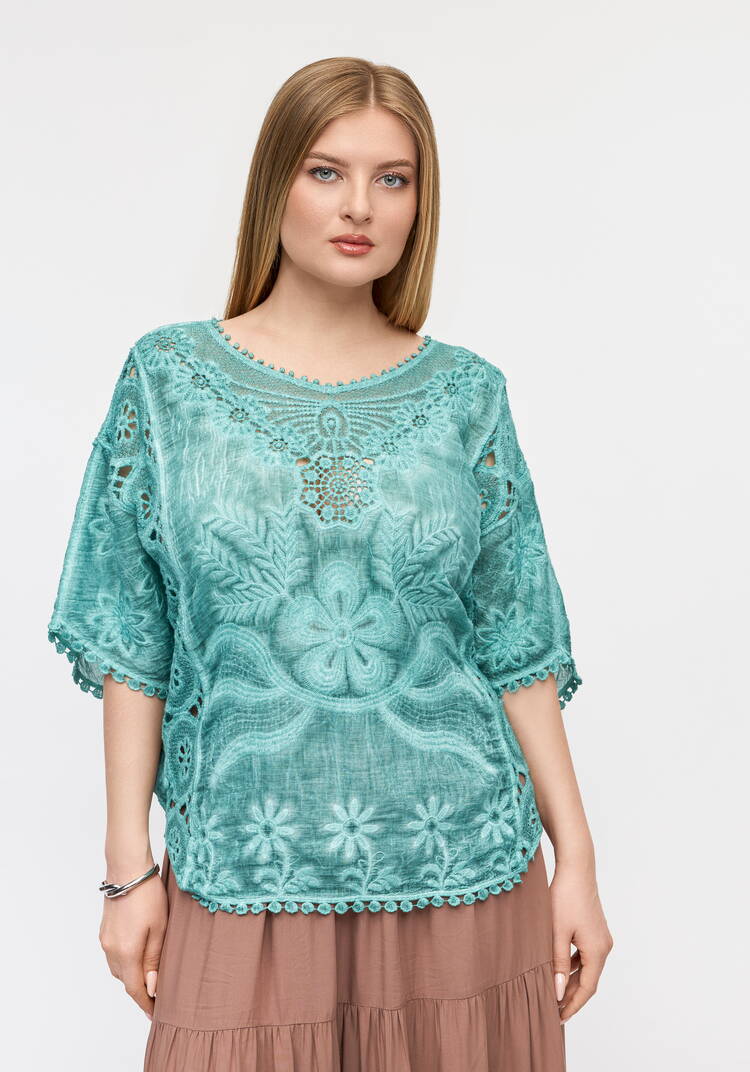 Блуза Ажурный флер шир.  750, рис. 16