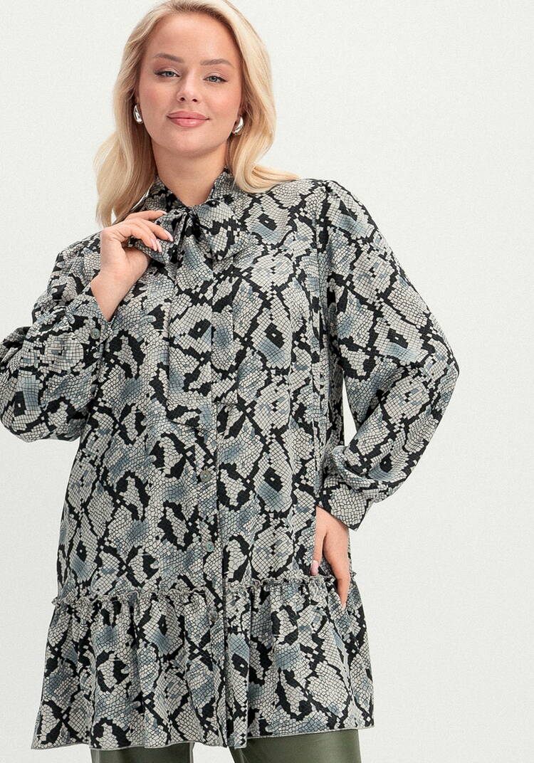 Туника свободного кроя с воланом по низу шир.  750, рис. 8