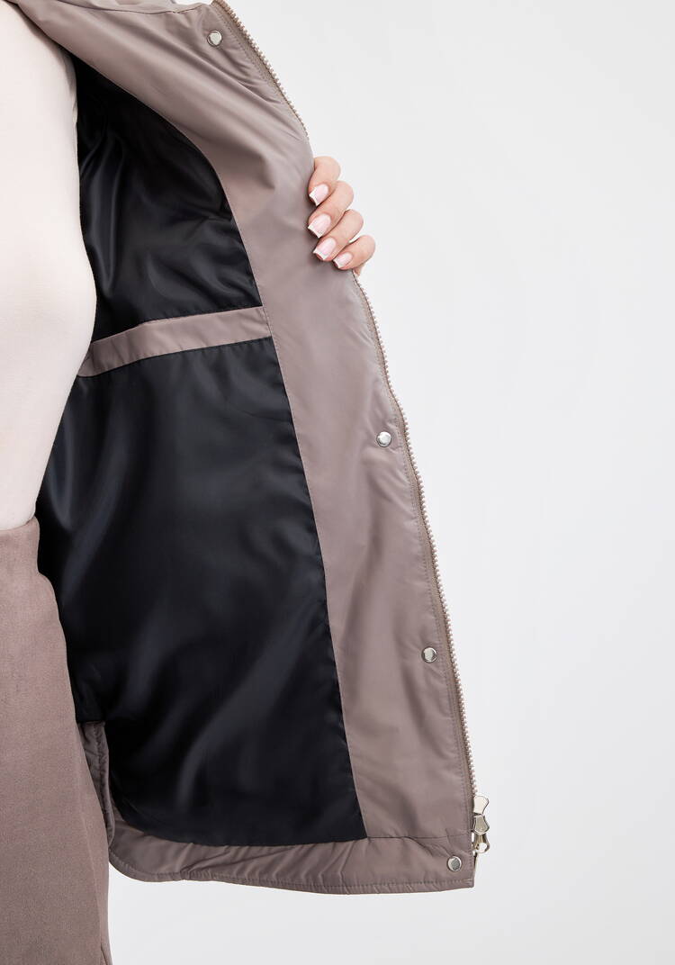 Куртка с капюшоном, стеганная Эшли шир.  750, рис. 8