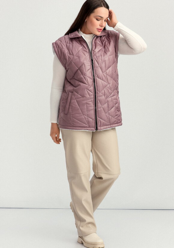 Жилет двусторонний стеганый шир.  580, рис. 34