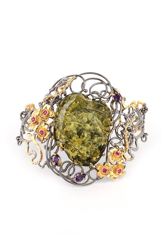 Браслет серебряный Флориана шир.  580, рис. 3