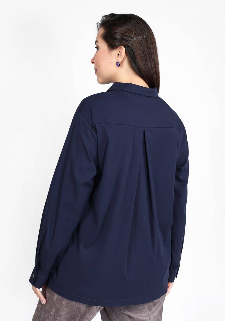 Блуза с ассиметричной застежкой на пуговицы шир.  750, рис. 2