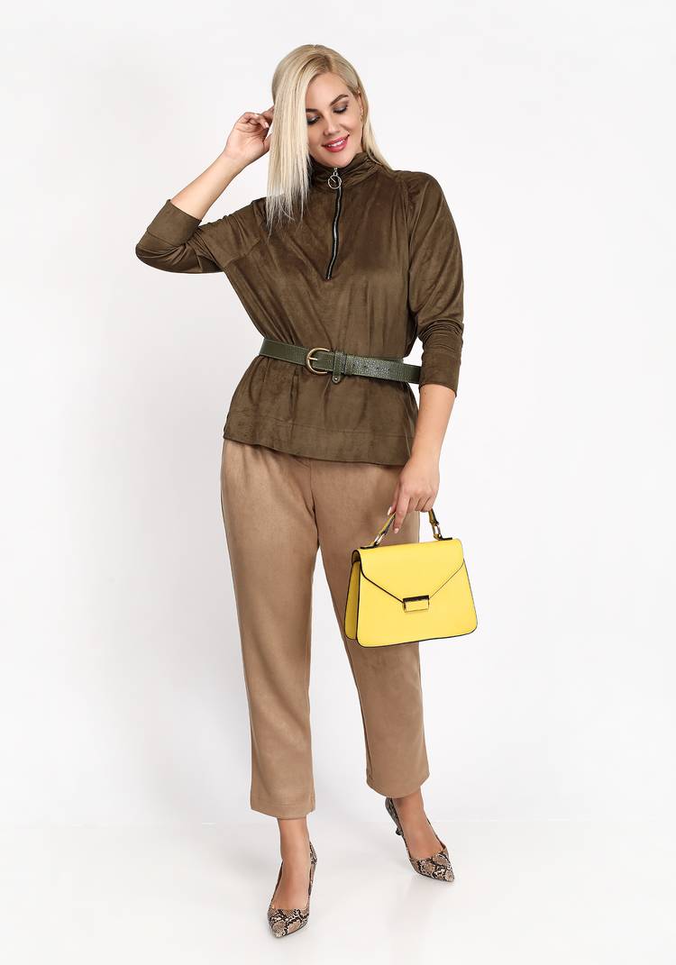 Блуза с драпировкой на рукавах шир.  750, рис. 3