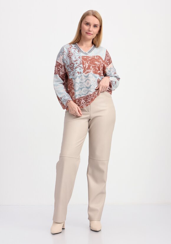 Джемпер свободный Этнический рисунок шир.  580, рис. 8