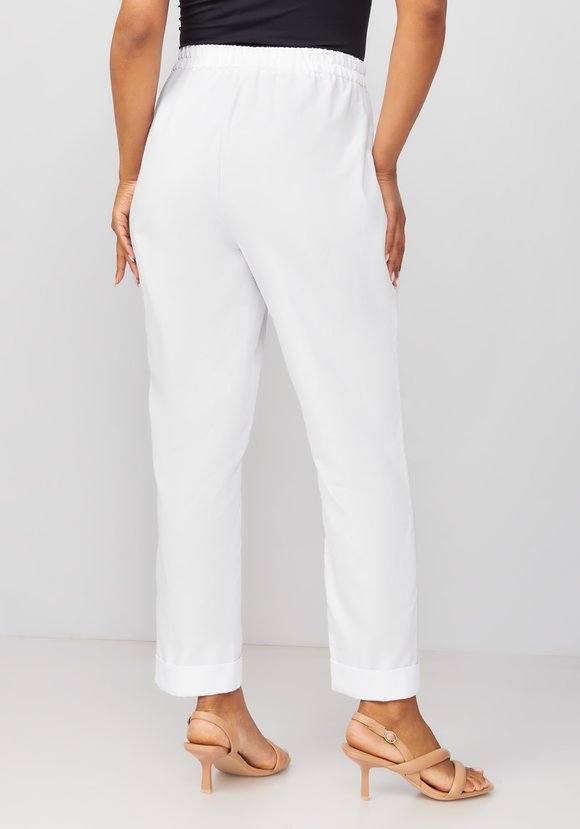 Брюки бананы льняные шир.  580, рис. 9