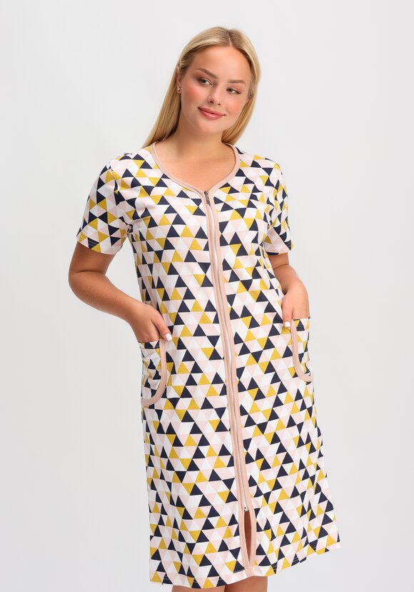 Халат хлопковый Прекрасный день шир.  580, рис. 2