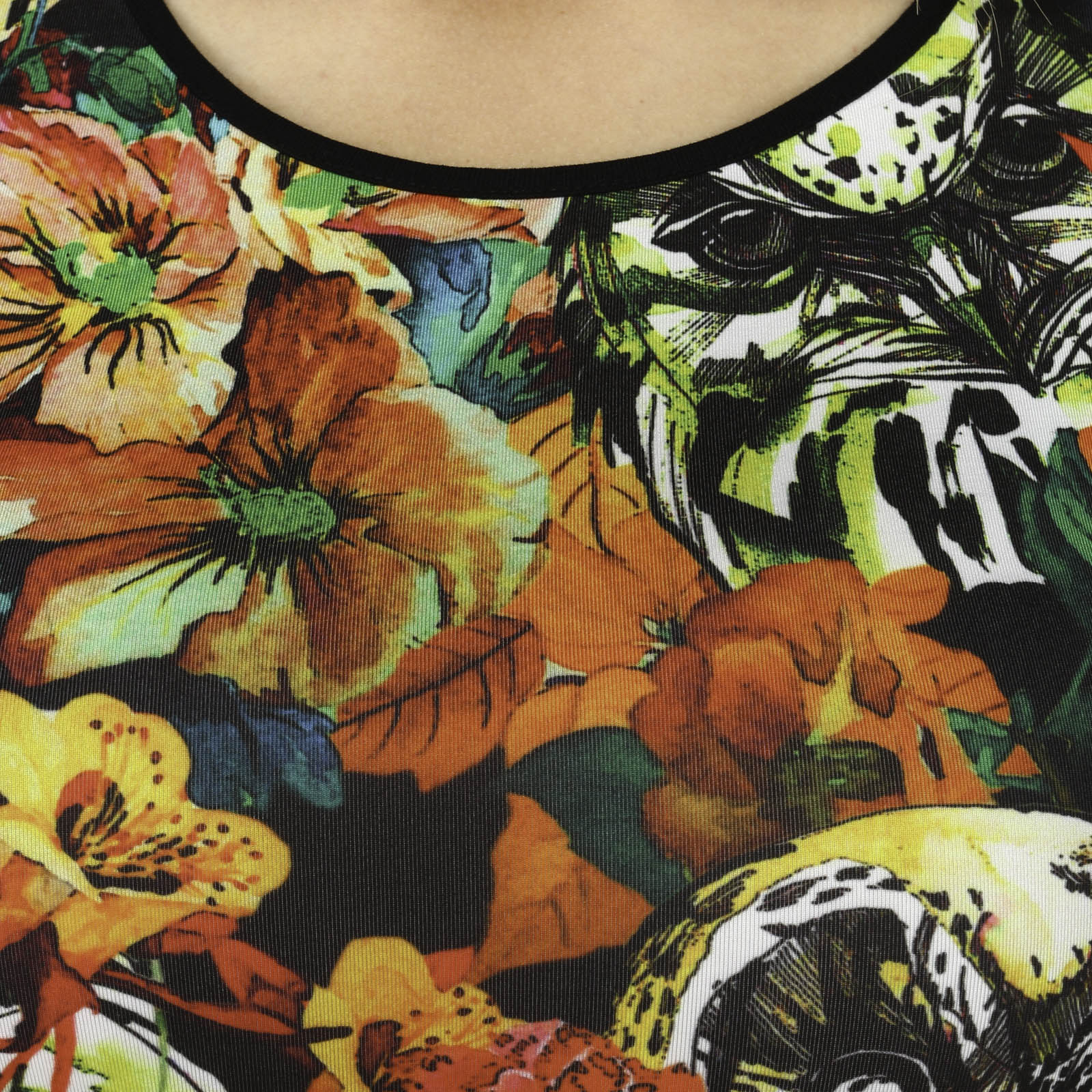 Блуза прямого силуэта с принтом Vay Collection, размер 46, цвет баклажан - фото 8