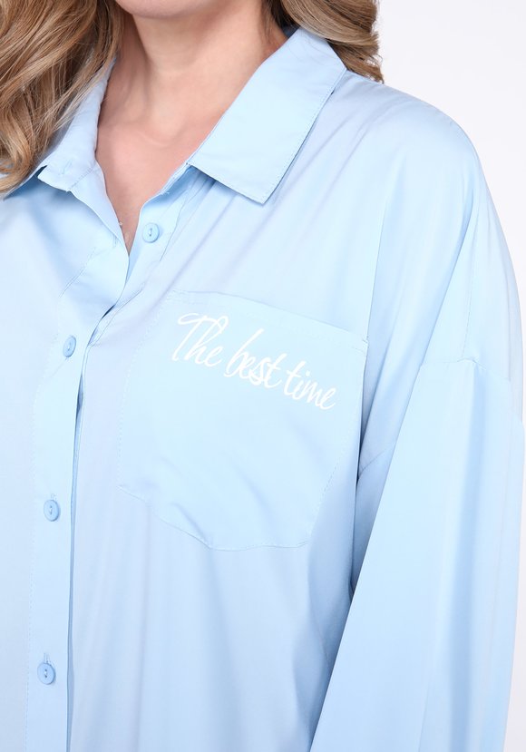 Блуза с принтом на кармане шир.  580, рис. 15