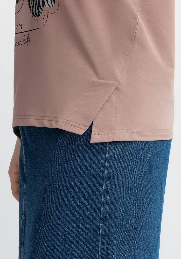 Блуза с принтом Сердца шир.  750, рис. 11