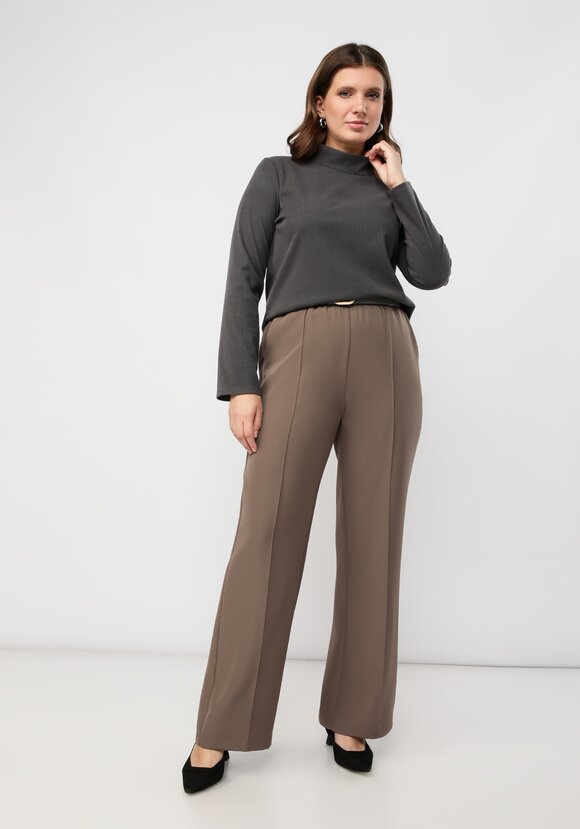 Брюки прямого кроя с комфортным поясом шир.  580, рис. 6