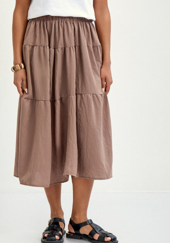 Юбка с ярусами на резинке шир.  580, рис. 4