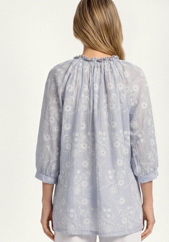 Блуза Нежные соцветия шир.  580, рис. 9