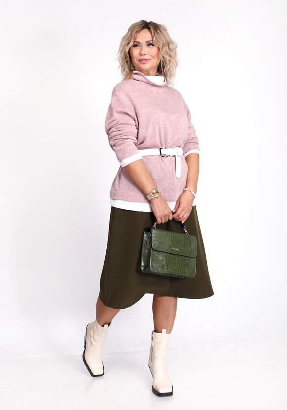 Водолазка комбинированная с длинным рукавом шир.  580, рис. 7