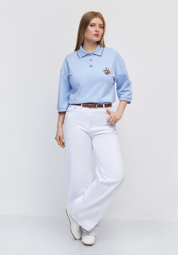 Поло с декоромДинамика стиля шир.  580, рис. 2