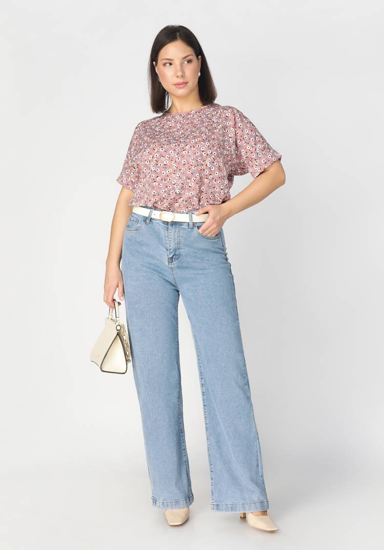 Блуза с цветочным принтом Оливия шир.  750, рис. 10