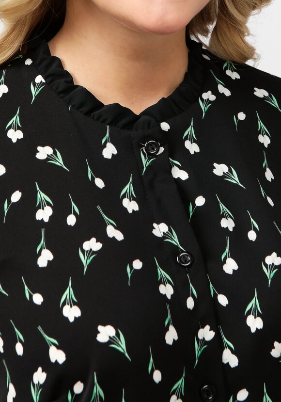 Блуза со съемным воротником на завязке шир.  580, рис. 13