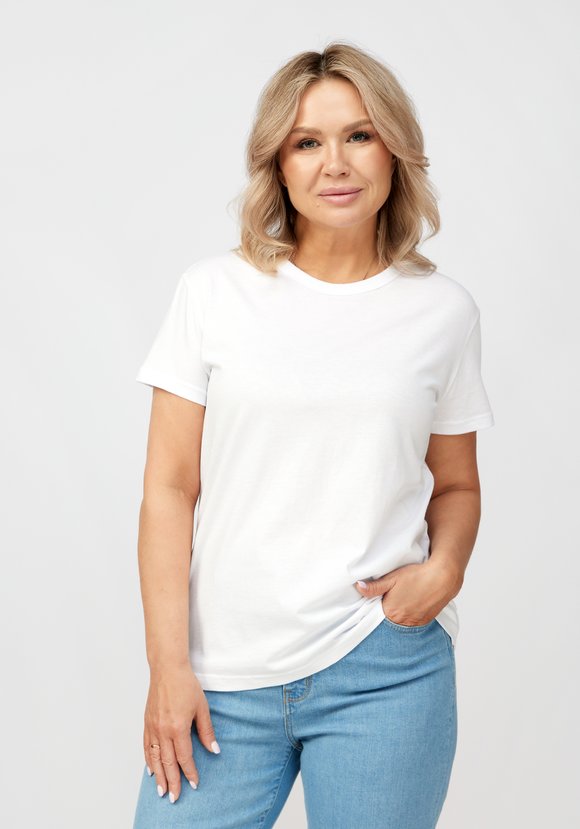 Футболка женская свободного кроя шир.  580, рис. 13