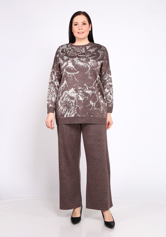 Туника свободного кроя с цветочным орнаментом шир.  580, рис. 11