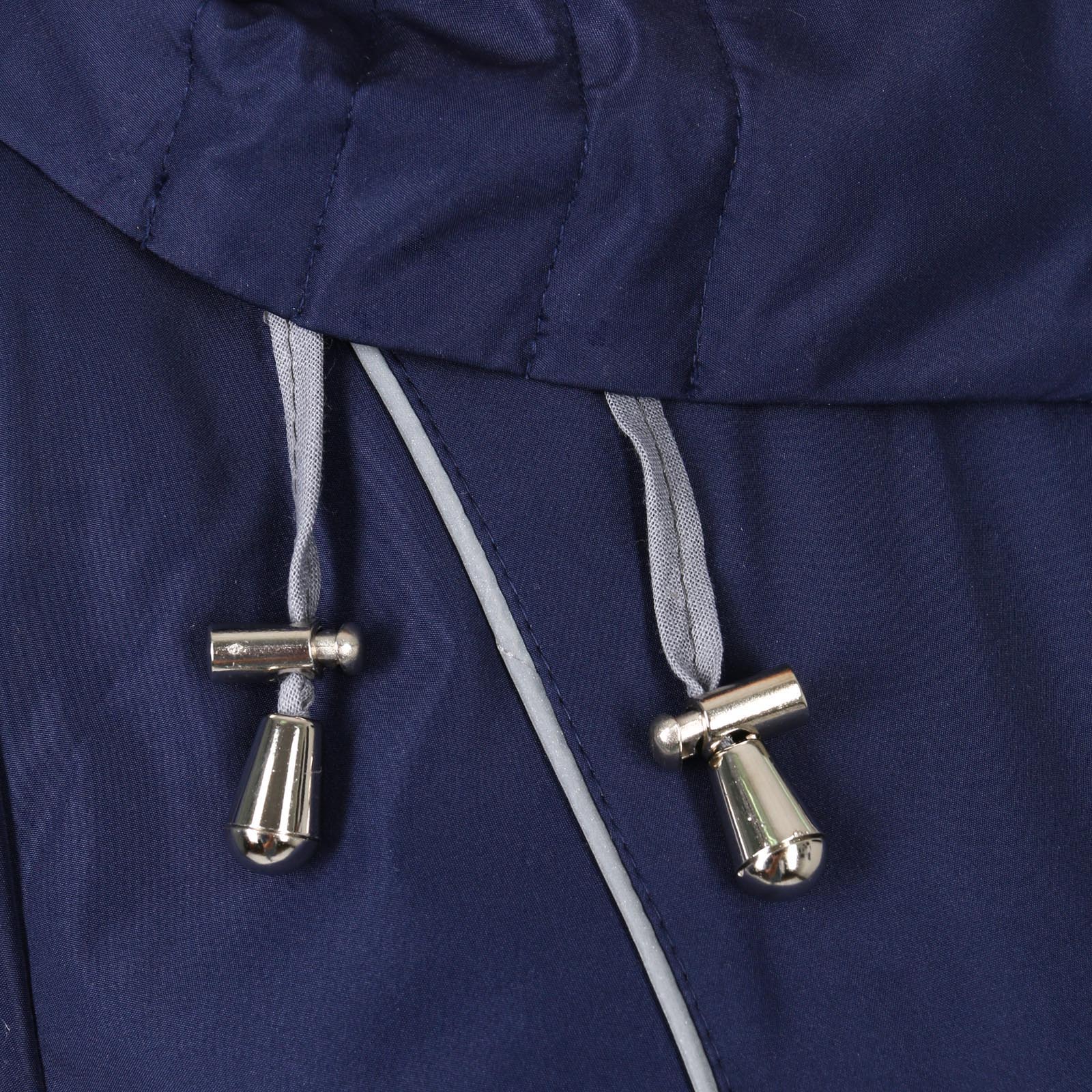 Пальто на молнии с капюшоном и карманами Mio Imperatrice, размер 50, цвет синий - фото 7