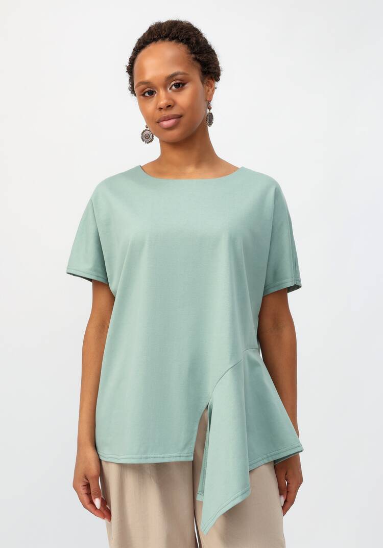 Блуза с асимметричным кроем шир.  750, рис. 20