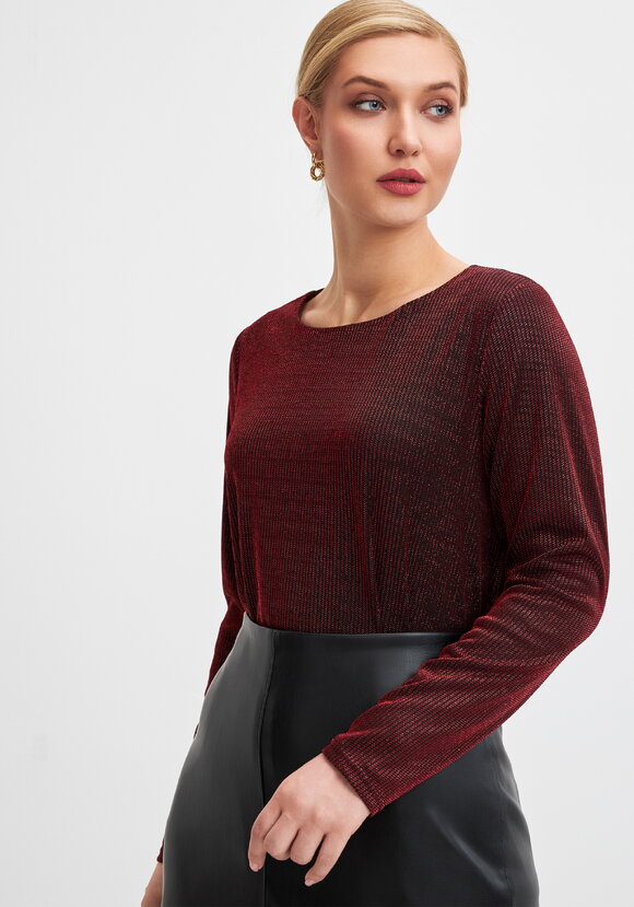 Блуза из трикотажа с люрексом шир.  580, рис. 11