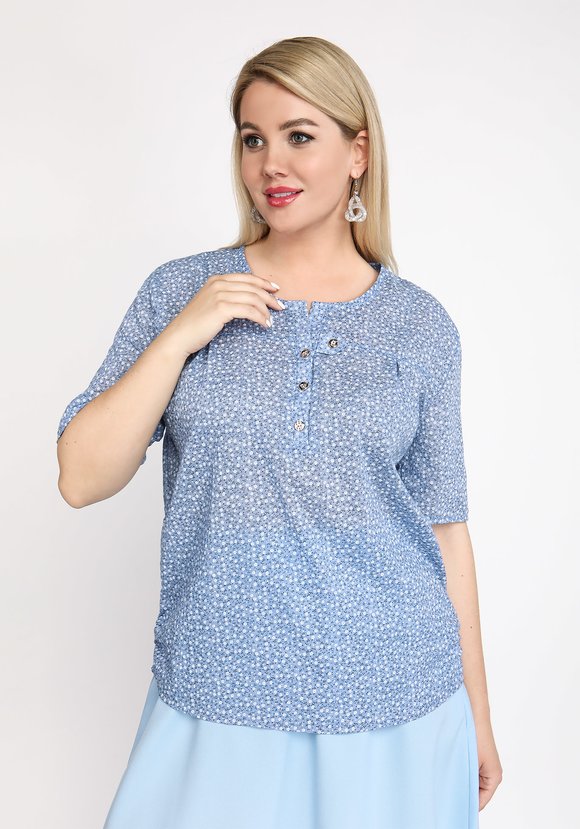 Блуза Карамельные мечты шир.  580, рис. 2