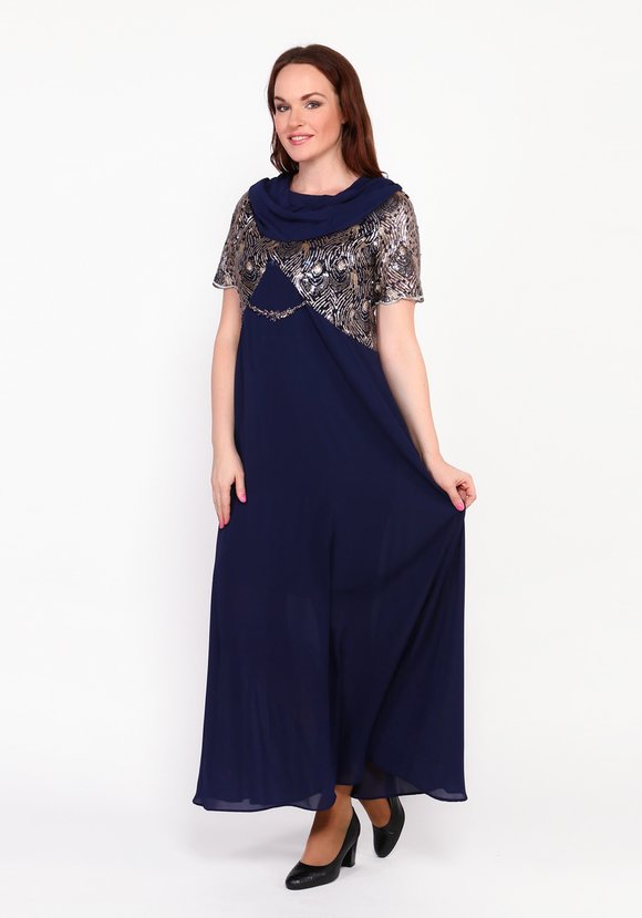 Платье с коротким рукавом и воротникомхомут шир.  580, рис. 4