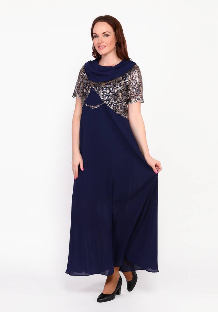 Платье с коротким рукавом и воротникомхомут шир.  750, рис. 4