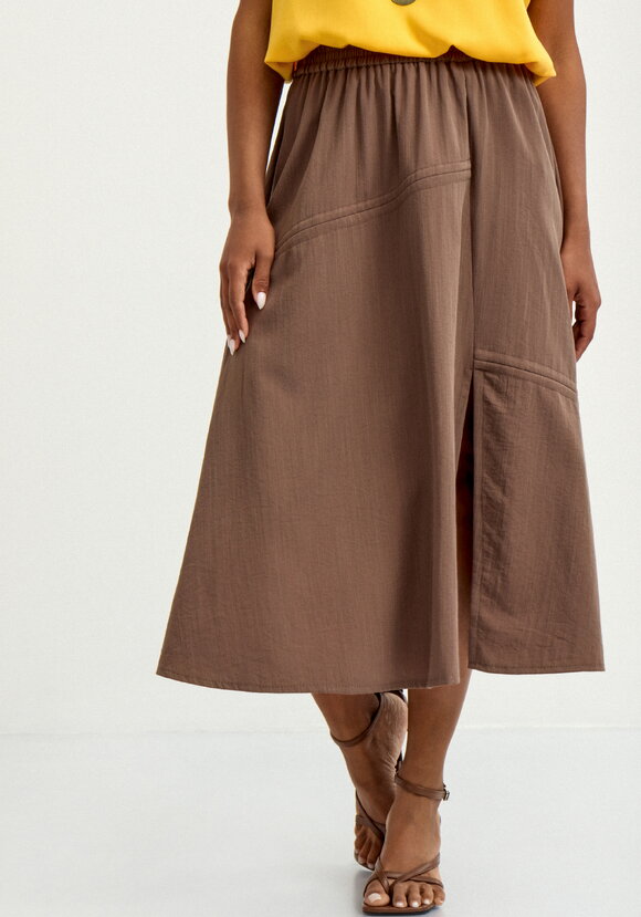 Юбка с декоративной сборкой шир.  580, рис. 2