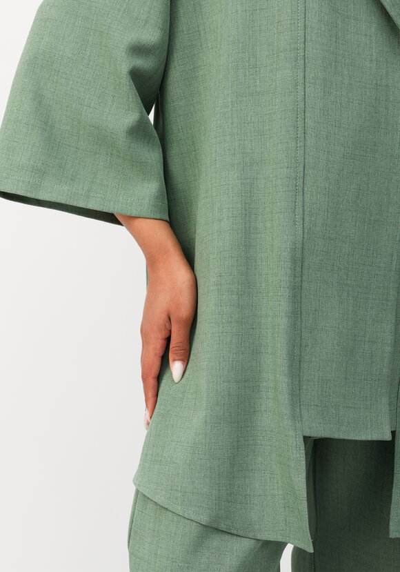 Кардиган с воротником шалька шир.  580, рис. 6