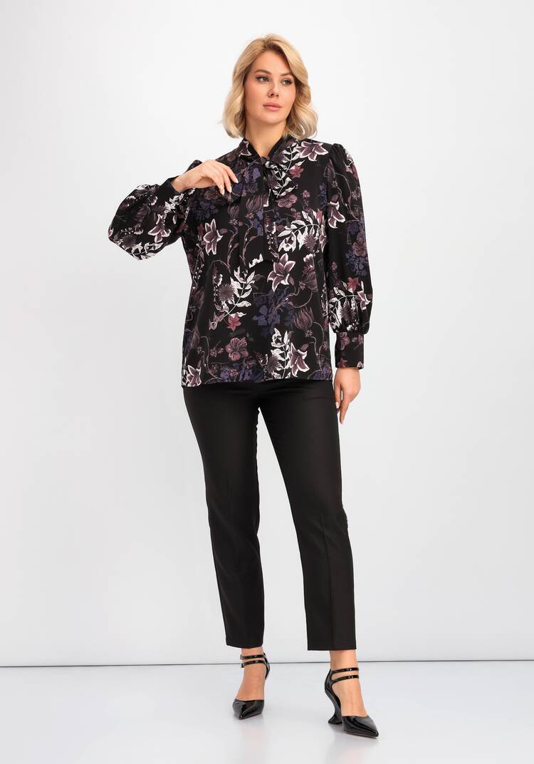 Блуза с бантом на воротнике шир.  750, рис. 18