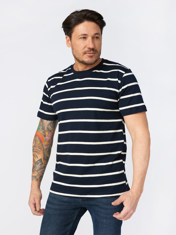 Футболка в горизонтальную полоску Слава шир.  580, рис. 1