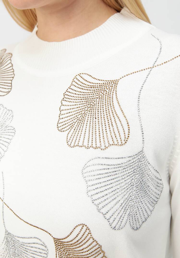 Джемпер Прекрасный цветок шир.  750, рис. 6