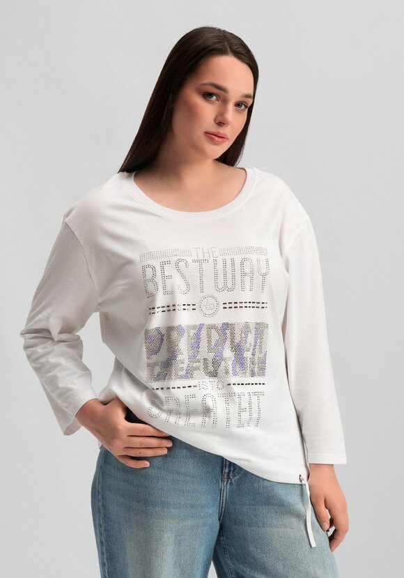 Лонгслив с декором из страз шир.  580, рис. 10