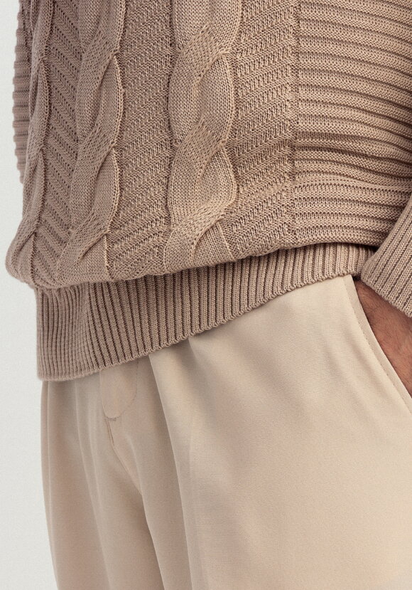 Джемпер мужской с фактурными косами шир.  580, рис. 25