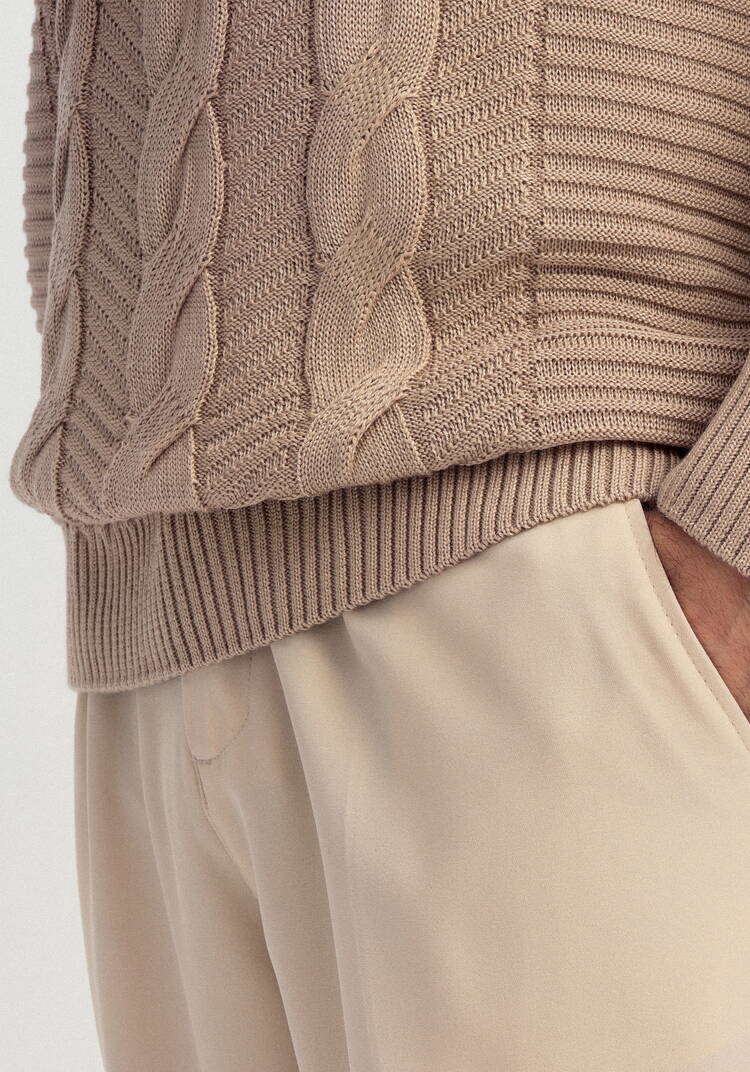 Джемпер мужской с фактурными косами шир.  750, рис. 25