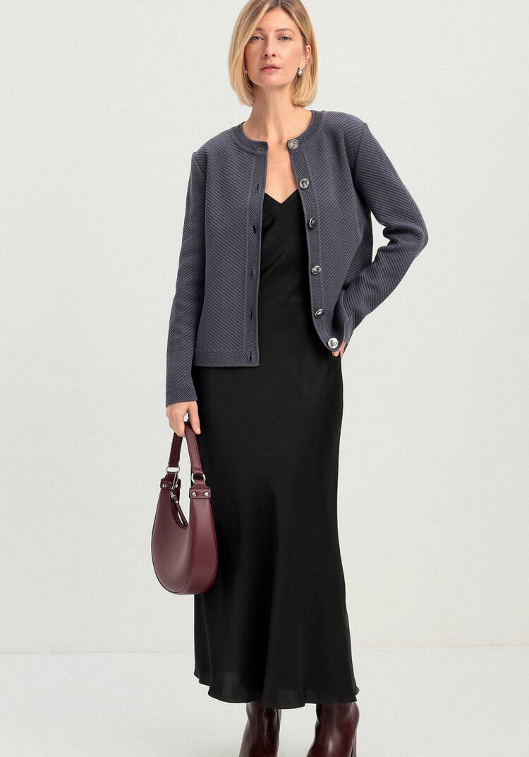 Жакет с акцентными пуговицами шир.  750, рис. 15